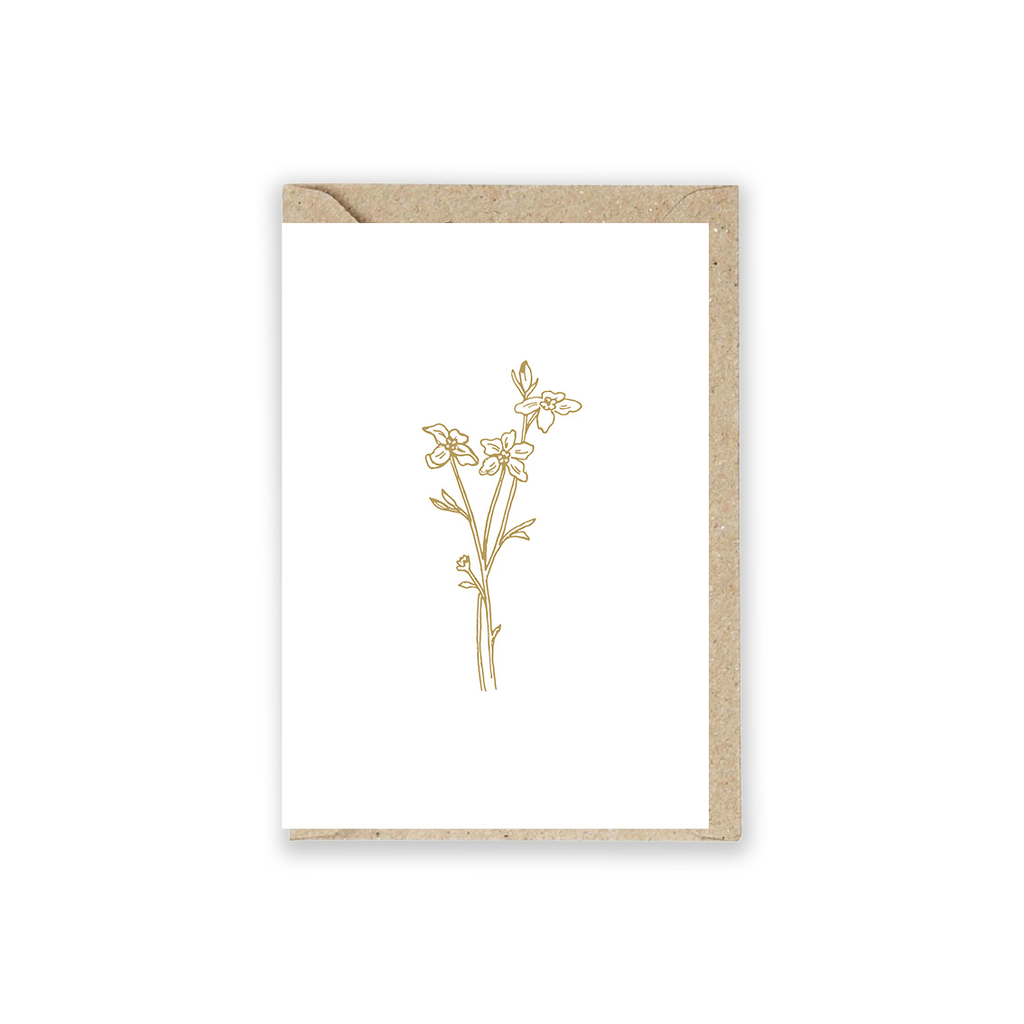 Grusskarte Wildblumen 5 Stück