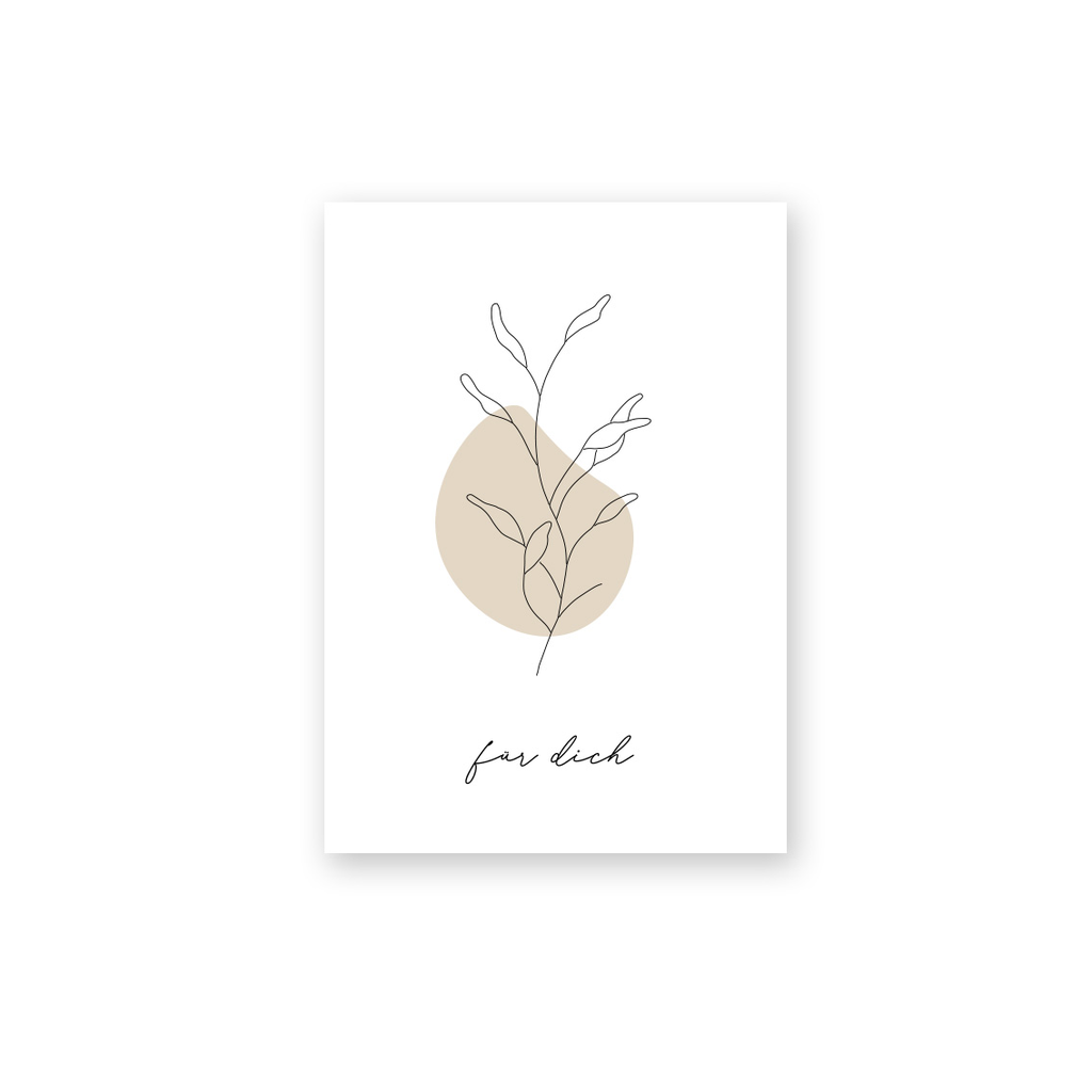Postkarte "Für dich" 10 Stück