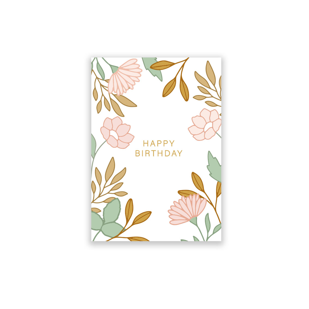 Postkarte Bloom "Happy Birthday" 10 Stück