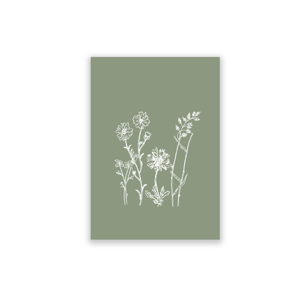 Postkarte Field Flowers 10 Stück