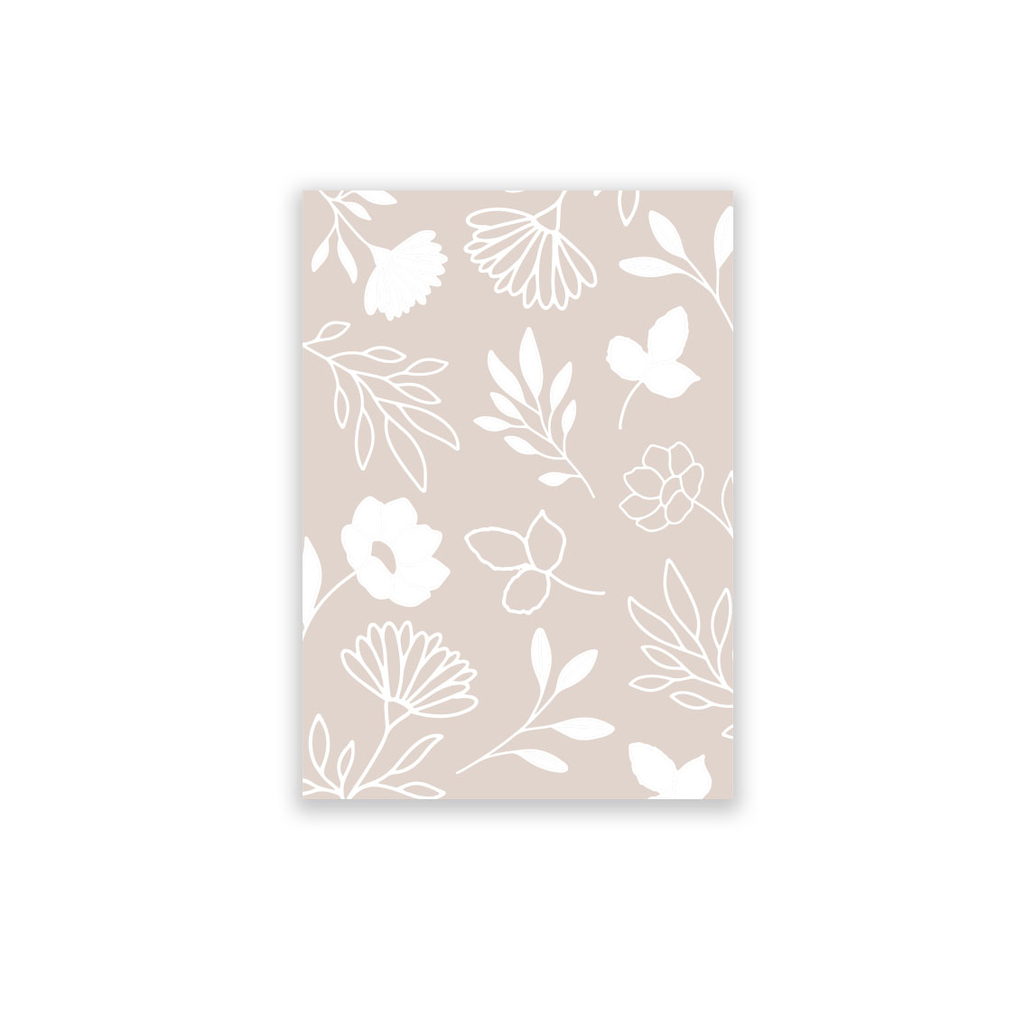 Postkarte Floral Pattern 10 Stück