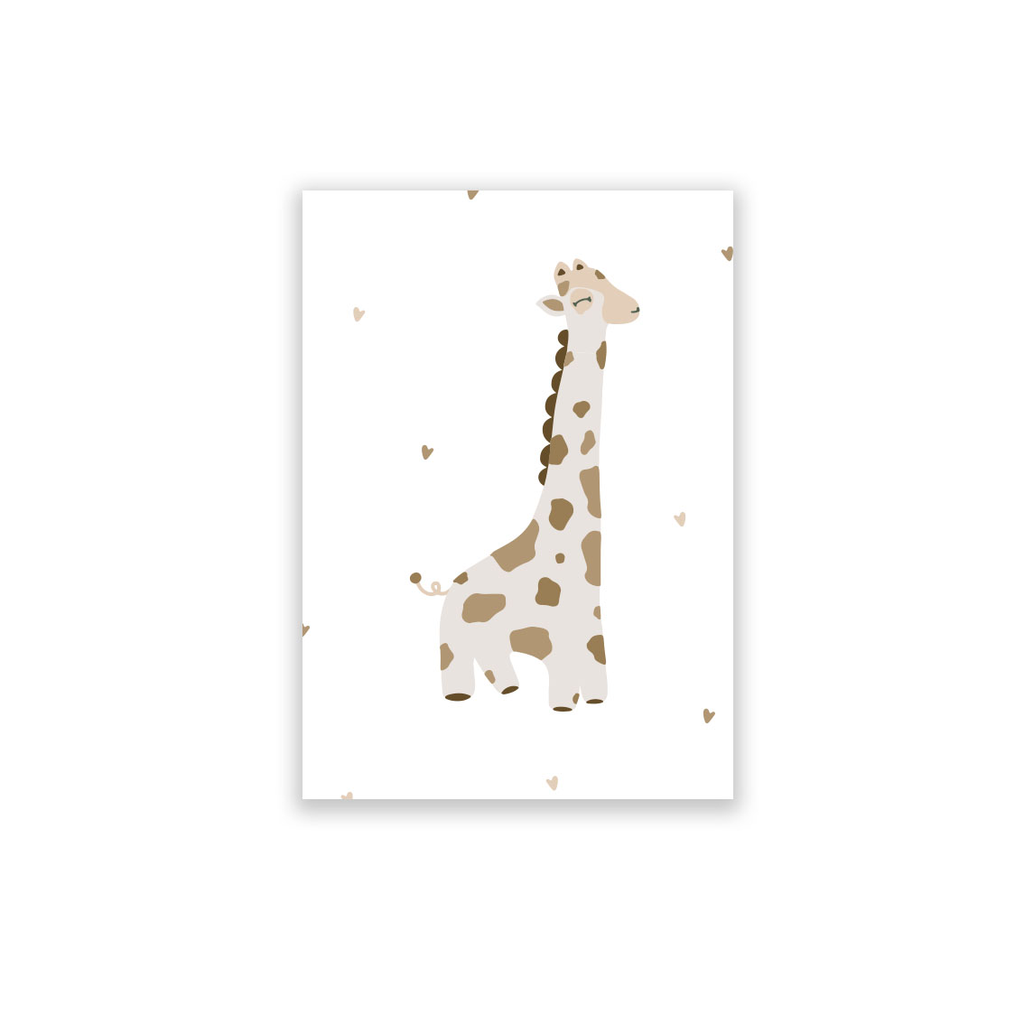 Postkarte Giraffe 10 Stück