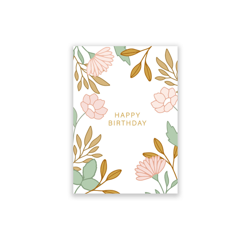 [PK 4.11-10] Postkarte Bloom "Happy Birthday" 10 Stück