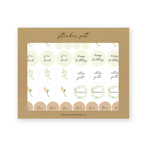 [SB 7.8-5] Sticker Set Blomma 5 Stück